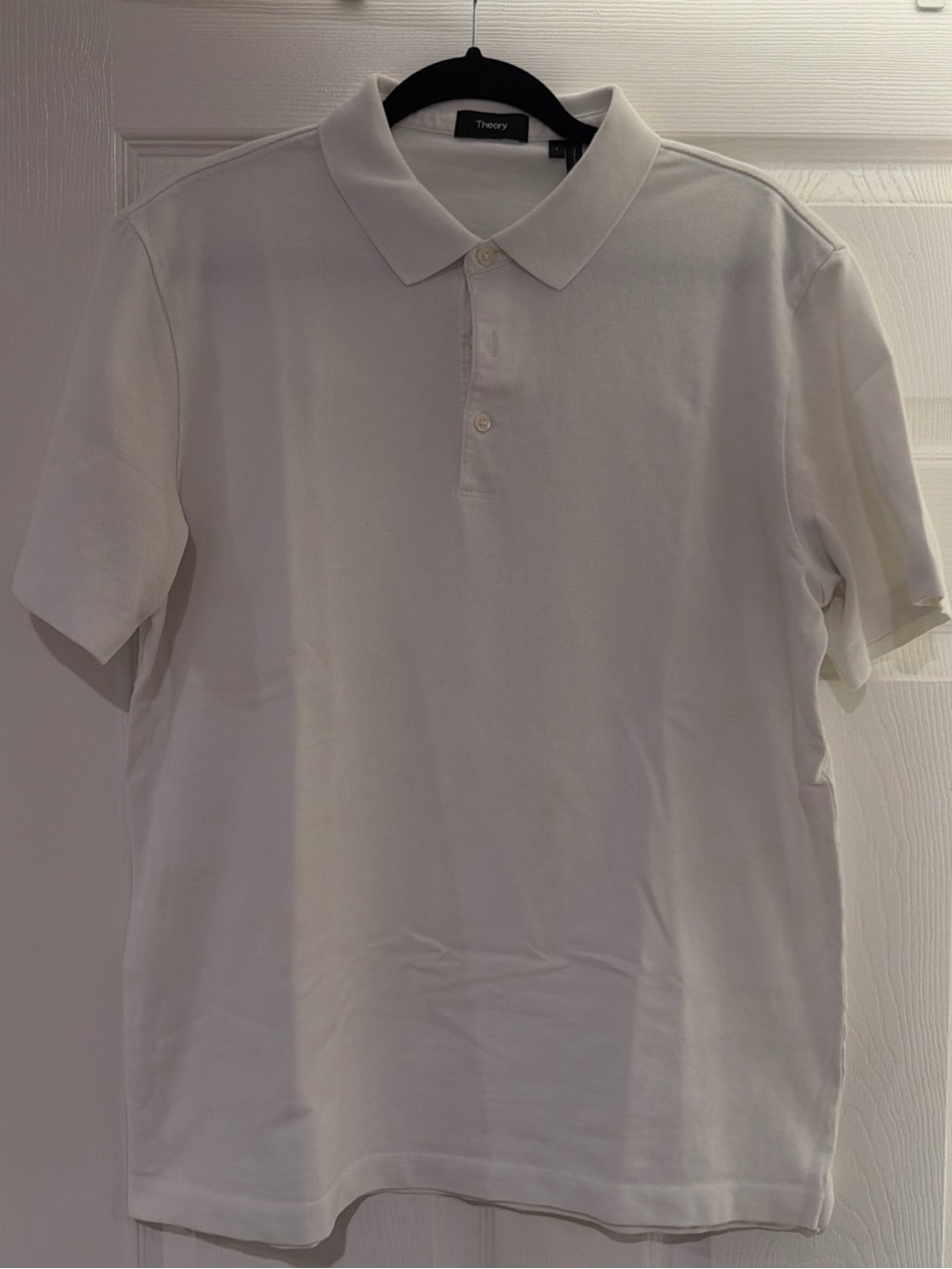 2 Theory Men's White Polo Shirt / Black Polo- Classic Cotton Polo